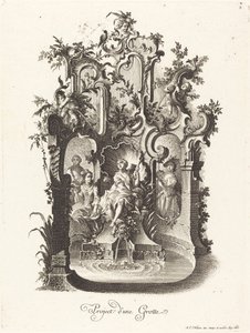 Planera för en grotta av Johann Esaias Nilson