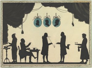 David Röntgen and Company i Sankt Petersburg, ca. 1784-86. av Johann Friedrich Anthing