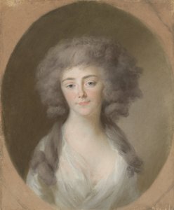 Louisa Isabella Alexandrina Augusta von Kirchberg (1772-1827). Hustru till Fredrik William, prins av Nassau-Weilburg, och svägerska till Augusta Maria Carolina av Nassau-Weilburg av Johann Friedrich August Tischbein