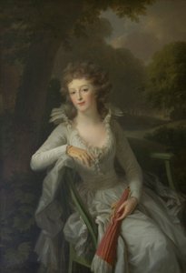 Porträtt av Jacoba Margaretha Maria Boreel ( -1816) av Johann Friedrich August Tischbein