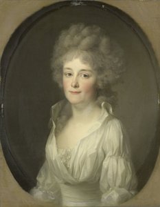 Porträtt av Johanna Ferdinanda van Collen, fru till Salomon Rendorp av Johann Friedrich August Tischbein