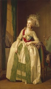 Porträtt av prinsessorna Natalya Vladimirovna Saltykova, 1780-talet av Johann Friedrich August Tischbein