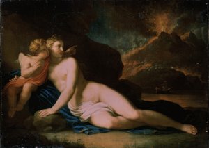 Venus och Amor, 1804 av Johann Friedrich August Tischbein
