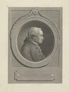 Porträtt av Immanuel Kant 1724-1804, 1791.