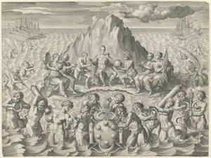 Allegorier op Francesco II de