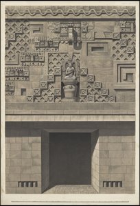 En samling av Waldecks originalkonstverk från Mesoamerika, ruta 17 av 22 av Johann Friedrich Maximilian von Waldeck