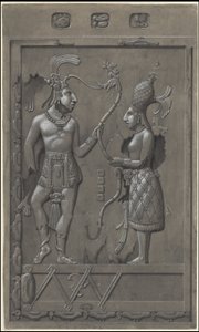 En samling av Waldecks originalkonstverk från Mesoamerika, ruta 2 av 22 av Johann Friedrich Maximilian von Waldeck