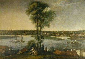 Potsdam, slottsparken Sanssouci från Brauhausberg