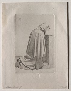 En bedjande munk, 1826.