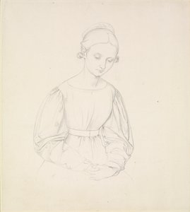 Porträtt av konstnärens fru, Nina, c1830