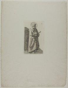 Sankt Philipp Neri med kors och bok av Johann Friedrich Overbeck
