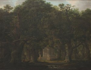 Monument i en ekskog av Johann Friedrich Weitsch