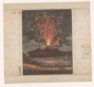 Utbrott av en vulkan av Johann Friedrich Wizani