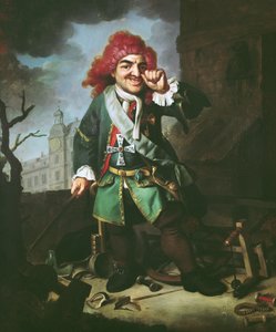 Porträtt av Clemens Perkeo, dåre vid hovet i Heidelberg