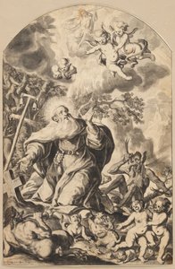 Frestelse av St Anthony av Johann Georg Glückher