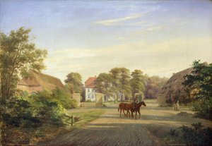 Gut Grabau, nära Oldesloe, 1841 av Johann Georg Haeselich