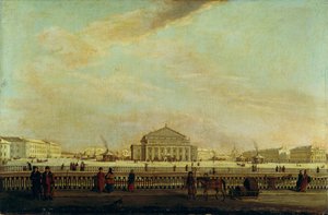 St. Petersburgs kejserliga Bolshoi Kamenny-teatern av Johann Georg Mayr