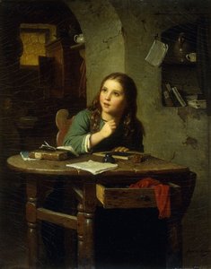 Den unga skolflickan, 1864