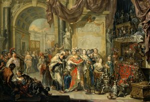 Croesus och Solon av Johann Georg Platzer