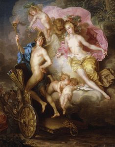 Venus och Amors triumf med Amors vagn,