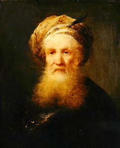Chef för en orientalisk man, ca 1759-62 (olja på trä) av Johann Georg Trautmann