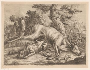 Jakthund och byte med rådjur och fåglar Hunting Boots (serietitel) av Johann Georg Wachsschlunger