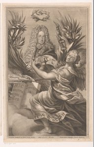 Porträtt av en monark, möjligen Karl VI, helig romersk kejsare av Johann Georg Wolffgang