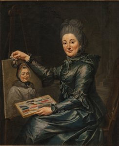 Porträtt av konstnärens dotter Elisabeth, gift Lampe