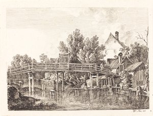 Den lilla Isar-spången av Johann Georg von Dillis