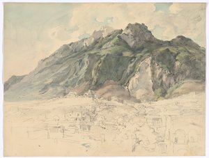 Monte Epomeo på Ischia av Johann Georg von Dillis