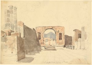 Pompeji av Johann Georg von Dillis