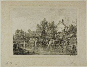 Den lilla bron över Isar, Paris av Johann Georg von Dillis