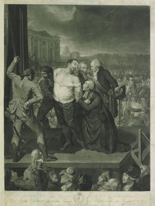 Ludvig XVI på ställningen, 1795. av Johann Gerhard Huck