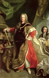 Karl VI (1685-1740), helig romersk kejsare iförd klädnader av det gyllene skinnet