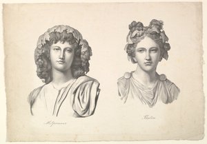 Melpomene och Thalia, 1823-26.