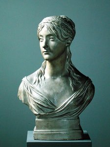 Porträtt av Marianne Schlegel (1791-1869), 1805 (gips)