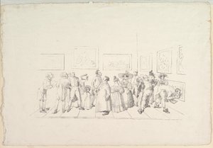 Allmänheten vid en utställning, 1831.
