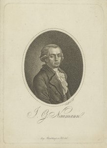 Porträtt av kompositören Johann Gottlieb Naumann 1741-1801 , ca. 1800. av Johann Gottfried Scheffner