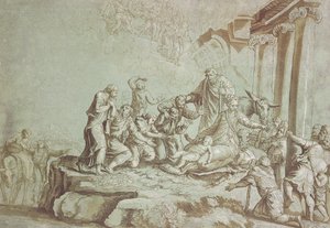 Tillbedjan av herdarna av Johann Gottlieb Prestel