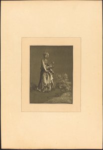 Sankta Barbara av Johann Gottlieb Prestel after Albrecht Altdorfer