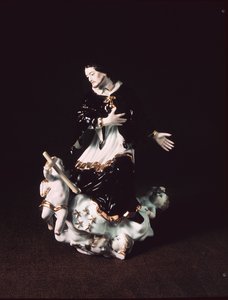Meissen-figur av St. John Nepomuk, från en barockgrupp, ca 1731 (porslin)