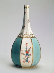 Kolv, i form av en japansk sakeflaska, för Meissen-fabriken, ca 1725 (porslin)
