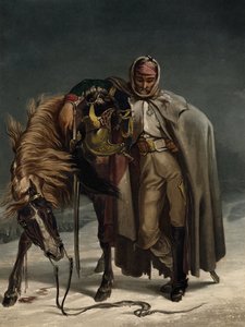 Dragon av de schweiziska vakterna vid den ryska kampanjen, ca 1812 av Johann Heinrich Bleuler