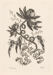 Blommor med bär Fleures Baroque (serietitel) av Johann Heinrich  Hess