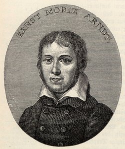 Porträtt av Ernst Moritz Arndt 1769-1860.