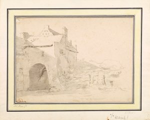 Arkitektstudie av Johann Heinrich Roos