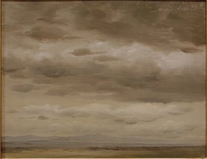 Moln skiss av Johann Heinrich Schilbach
