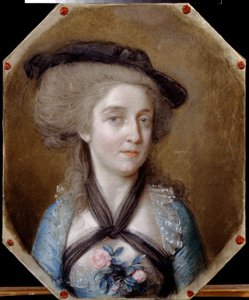 Porträtt av Louis de Menard (Levis de Menars) (Porträtt av Loewis av Menar). Verk av Johann Heinrich Schmidt (1749-1829), pastell på pergament