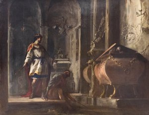 Saul och häxan från Endor av Johann Heinrich Schonfeldt