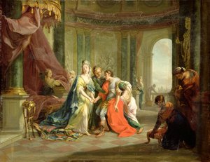 Anthony, dödligt sårad, med Cleopatra, c.1797-99